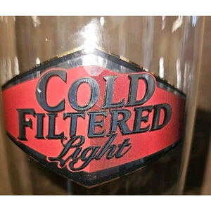 RARE Vintage 80s Moosehead Cold Filtered Light Beer Glass Tall Canada